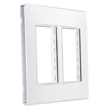 Mặt dùng cho 4, 5, 6 thiết bị MPE viền bạc A60456S