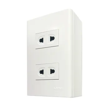 Bộ ổ cắm đơn MPE 2 ổ cắm đế nổi A60B12U A60B12U