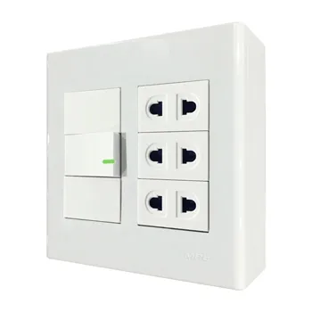 Bộ công tắc ổ cắm đôi MPE đế nổi vặn vít A60B23U1V A60B23U1V