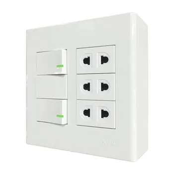 Bộ công tắc ổ cắm đôi MPE đế nổi vặn vít A60B23U2V A60B23U2V