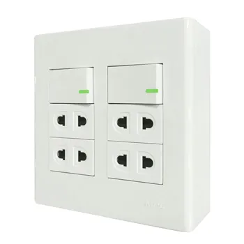 Bộ công tắc ổ cắm đôi MPE đế nổi vặn vít A60B24U2V A60B24U2V