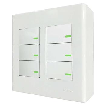 Bộ công tắc đôi MPE 6CT đế nổi vặn vít A60B26V A60B26V