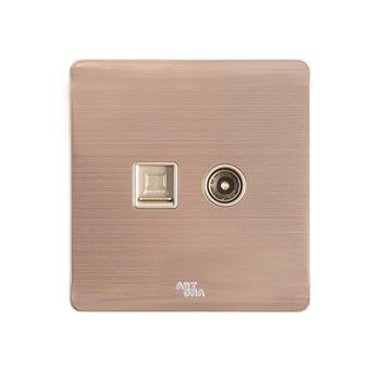 Ổ cắm mạng + Tivi A66-E0203