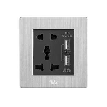 Ổ cắm đa năng + Sạc USB+ Type C A69-C06E32