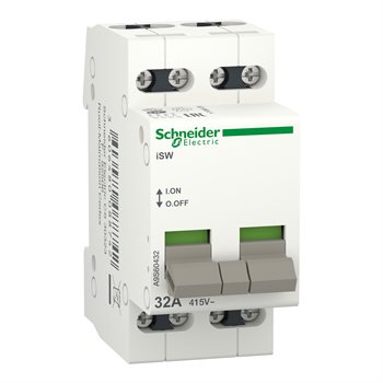 Cầu dao cách ly một chiều Isolator Schneider Acti9 iSW 4P A9S60432 A9S60432