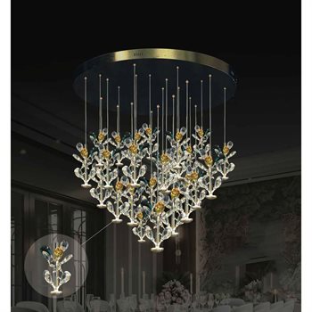 Đèn thả pha lê 355 DECOR TPL039T800 Ø800*H550 TPL039T800