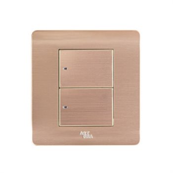 Công tắc Led đôi, 2 chiều ARTDNA A66-K2B A66-K2B