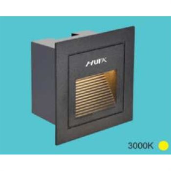 Đèn âm cầu thang HUFA vuông led 3W-220V, ánh sáng vàng ACT-06