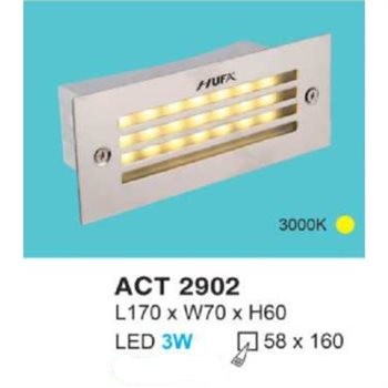 Đèn Chiếu Điểm Cầu Thang hufa L110*W45*H60, khoét lỗ 58*160 ACT 2902