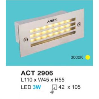 Đèn Âm Cầu Thang HUFA L110*W45*H55 khoét lỗ 42*105 ACT 2906