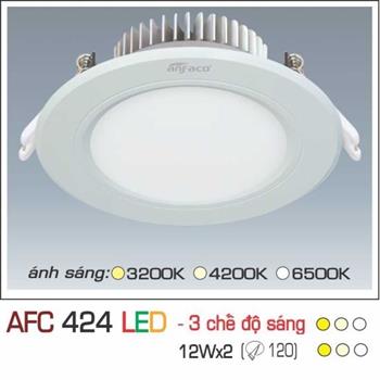 Đèn âm trần downlight Anfaco 3 chế độ AFC 424 12Wx2 3C AFC 424 12Wx2 3C