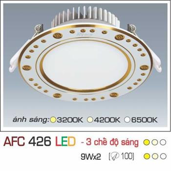 Đèn âm trần downlight Anfaco 3 chế độ AFC 426 9Wx2 3C AFC 426 9Wx2 3C