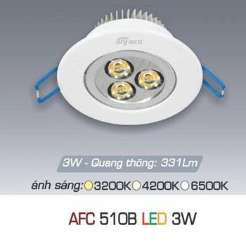 Đèn âm trần downlight Anfaco AFC 510B 3W AFC 510B 3W