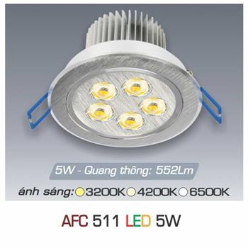 Đèn âm trần downlight Anfaco AFC 511 5W AFC 511 5W