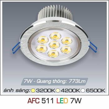 Đèn âm trần downlight Anfaco AFC 511 Led 7W AFC 511 Led 7W