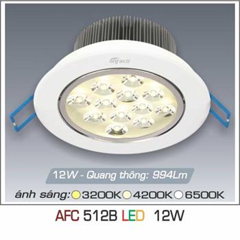 Đèn âm trần downlight Anfaco AFC 512B Led 12W AFC 512B Led 12W