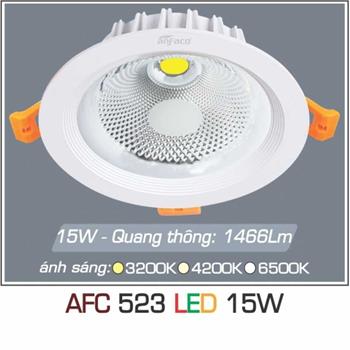 Đèn âm trần downlight Anfaco AFC 523 15W AFC 523 15W