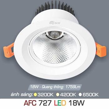 Đèn âm trần downlight Anfaco AFC 727 18W AFC 727 18W