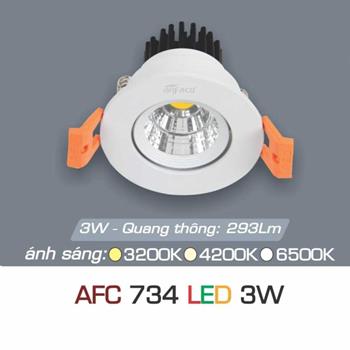 Đèn âm trần downlight Anfaco AFC 734 Led 3W AFC 734 Led 3W