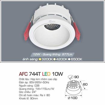 Đèn âm trần cao cấp Anfaco AFC 744T - 10W AFC 744T