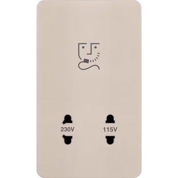 Ổ cắm dao cao râu 115/230VAC 20VA màu gold WGDHSREG