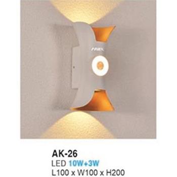 Đèn gắn tường Hufa AK-26 L100*W100*H200 10W+3W AK-26