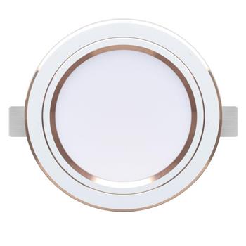 Đèn LED âm trần downlight đổi màu Viền vàng AT20 ĐM 90/8W