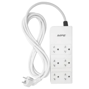 Ổ cắm di động MPE AM6S1 6 lỗ cắm ba chấu dài 3m AM6S1