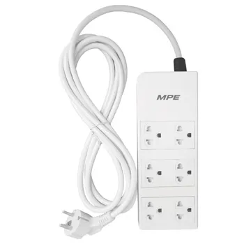 Ổ cắm di động MPE AM6S1 6 lỗ cắm ba chấu dài 3m AM6S1