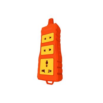 Ổ cắm di động siêu tải MPE 1 ổ cắm đa năng 2 ổ cắm 2 chấu AMHP-3S AMHP-3S