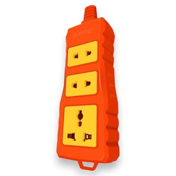 Ổ cắm di động siêu tải MPE 1 ổ cắm đa năng 2 ổ cắm 2 chấu AMHP-3S AMHP-3S