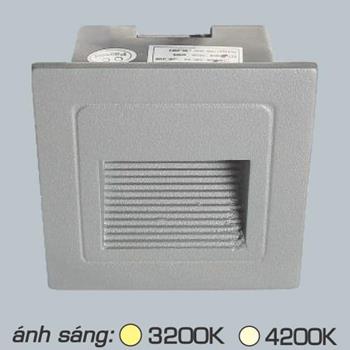 Đèn âm tường 009 XÁM LED 3W ÂM TƯỜNG 009 XÁM LED 3W