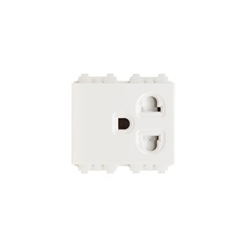 Ổ cắm đơn 3 chấu Sino SCUE có màn che 16A SCUE