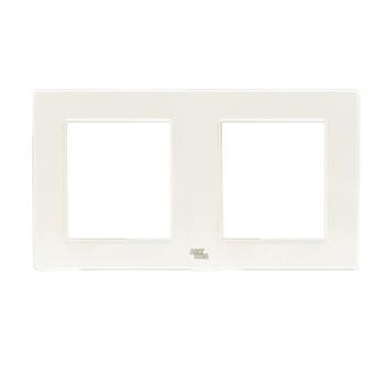 Mặt nhựa viền đôi màu trắng/ PC White Color A77-P19D-W