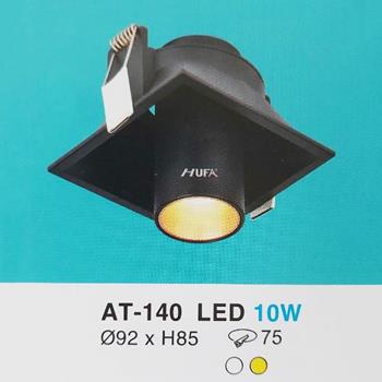 Đèn âm trần vuông vỏ đen Ø92 x H85-LED 10W AT-140