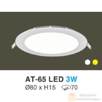 Đèn âm trần siêu mỏng, hợp kim nhôm cao cấp tròn AT-xx LED