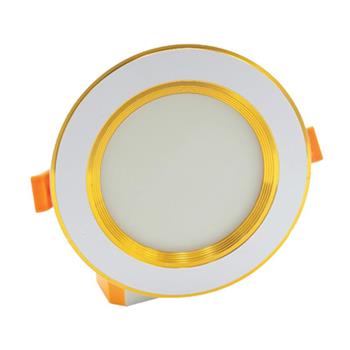 Đèn âm trần viền vàng đế mũ 3 màu 5W ATT5-MV