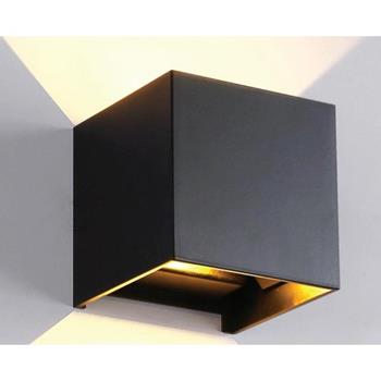 Đèn tường chống nước 6W, ánh sáng vàng 10x10cm B050