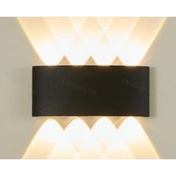 Đèn tường chống nước 8W, 8 mắt, ánh sáng vàng B053-8