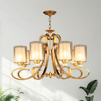 Đèn chùm thủy tinh Andora Ø720 x H500 + 500 E27 x 8 CH-8162/8