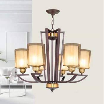 Đèn chùm thủy tinh Andora Ø610 x H480 + 500 E27 x 6 CH-8167/6