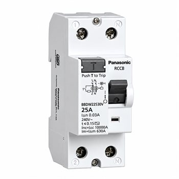 RCCB Panasonic BBDW 2P-30mA BBDW22530V