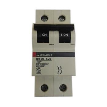 MCB Mitsubishi loại tiêu chuẩn BH-D6 1P+N 6kA BH-D6 1PN 0.5A C N