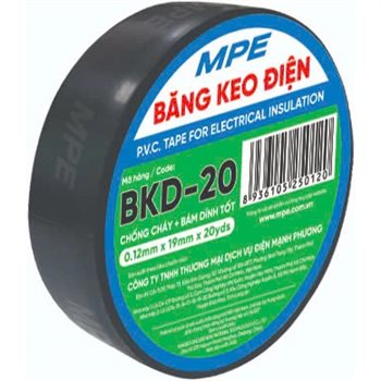 Băng Keo Cách Điện PVC 0.12mm x 19mm BKD-20