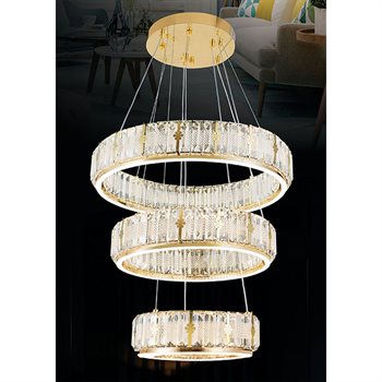 Đèn thả Pha Lê Sano TPL 10210 Ø300+400+500*H1200 TPL 10210
