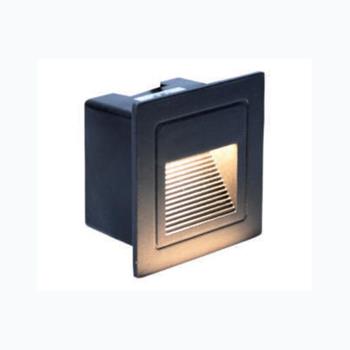 Đèn âm tường cầu thang Ø80*80 khoét lỗ Ø60*60 - LED 3000K CT-701/BK