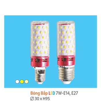 Bóng Bắp Led 7W E14-E27 Bóng Bắp Led 7W E14-E27