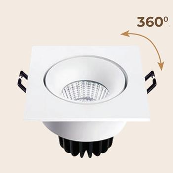 Đèn âm trần vuông led Adjustable Spotlight 12W DL-BW12/ DL-BB12 DL-BW12/ DL-BB12