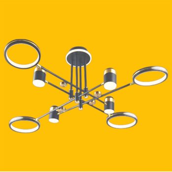 Đèn treo trang trí Ø1250*H300 - 70W*2, Ánh sáng 3 màu C-404/8