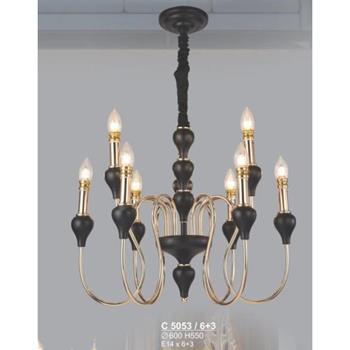 Đèn chùm nến Sano Ø600*H550, E14*L9 C 5053/6+3